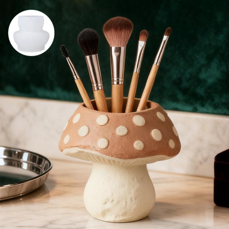 Flexible Silikon Pilzform Pflanzgefäßform für Harzkunst Beton Zement Guss und Dekorativer Kerzenbehälter