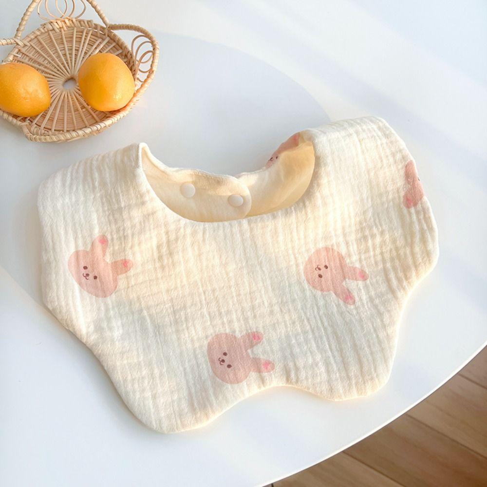 

Cartoon Anti-vomiting Bibs Flower Shape Saliva Towel Cute Baby Cotton Bibs Feeding Accessories Style10