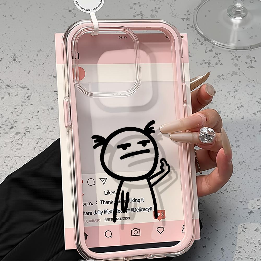 

Расписной чехол для телефона для iPhone 17 11 12 13 14 15 16 iPhone 17 12 13 14 15 16 Pro 17 12 13 14 15 16 Pro Max Высококачественный расписной милый чехол для телефона с животными iPhone 11 розовый