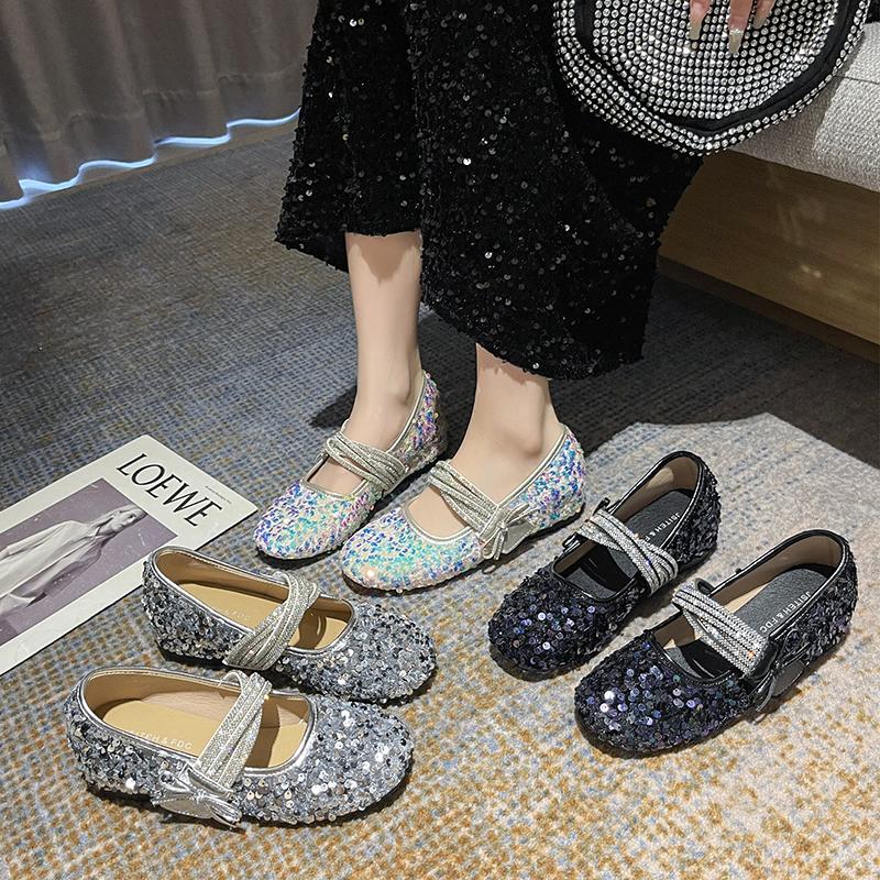 Bling Women Flats Loafers Shoes Crystal Bow Casual Summer Sandals Sneakers Designer 2025 New Trend Sport Shoes Woman
