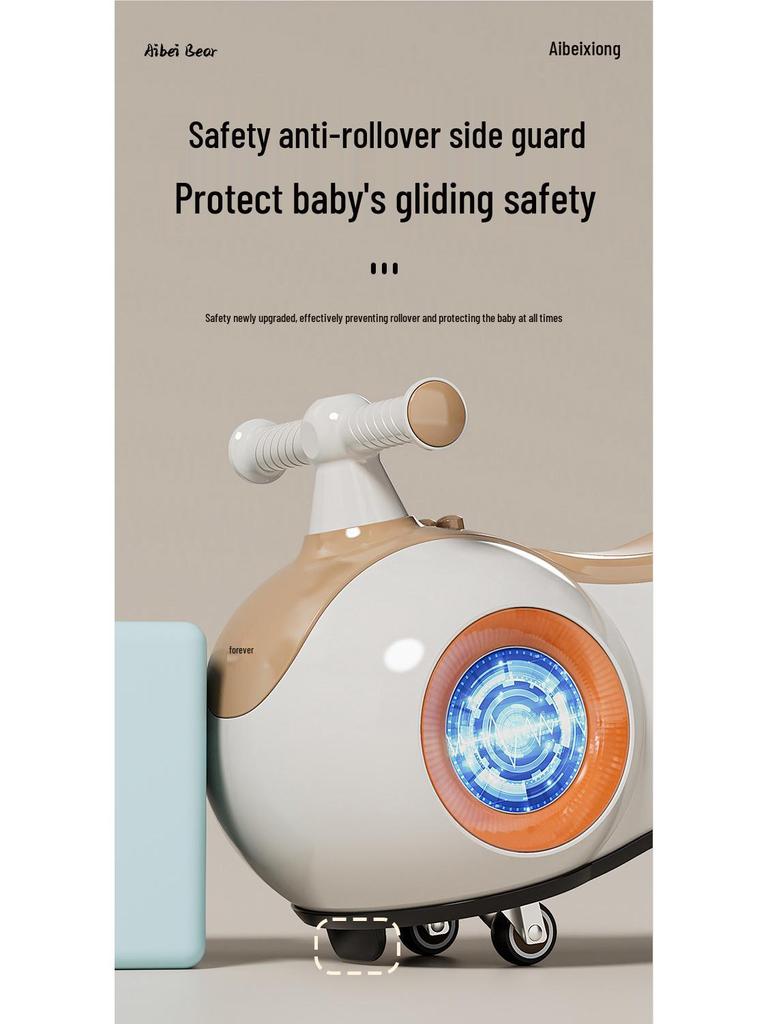 Celebritami schválené chodítko a balanční kolo pro miminka: Tiché, protipádové twist auto pro děti ve věku 1-3 roky