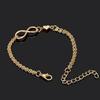 Infinity Heart Bracelet Alloy Jewelry Bracelet With Love Heart Romantic Jewelry Finding Supplies For Banquet Cocktail Party