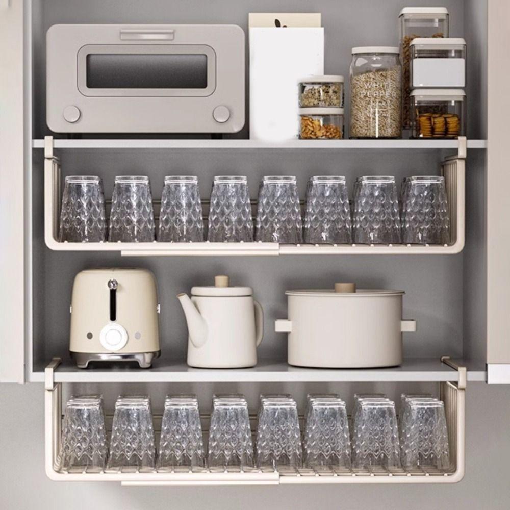 Large Capacity Under Cabinet Storage Rack Carbon Steel Spice Holder Cabinet