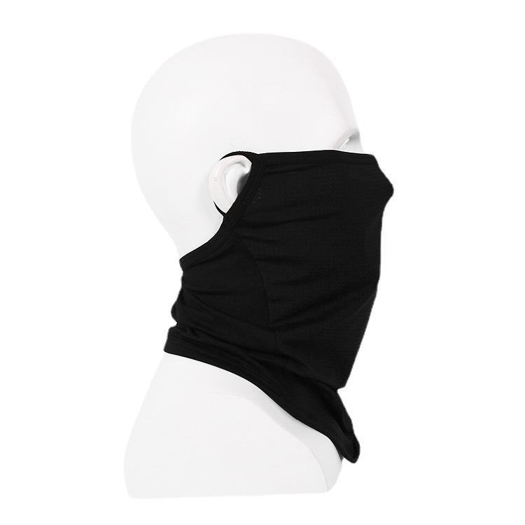 Bicycle Cycling Anti-UV Ice Silk Head Cover Sunscreen Bicycle Fishing Headband Breathable Quick Dry Washable Earloop Shield Mask