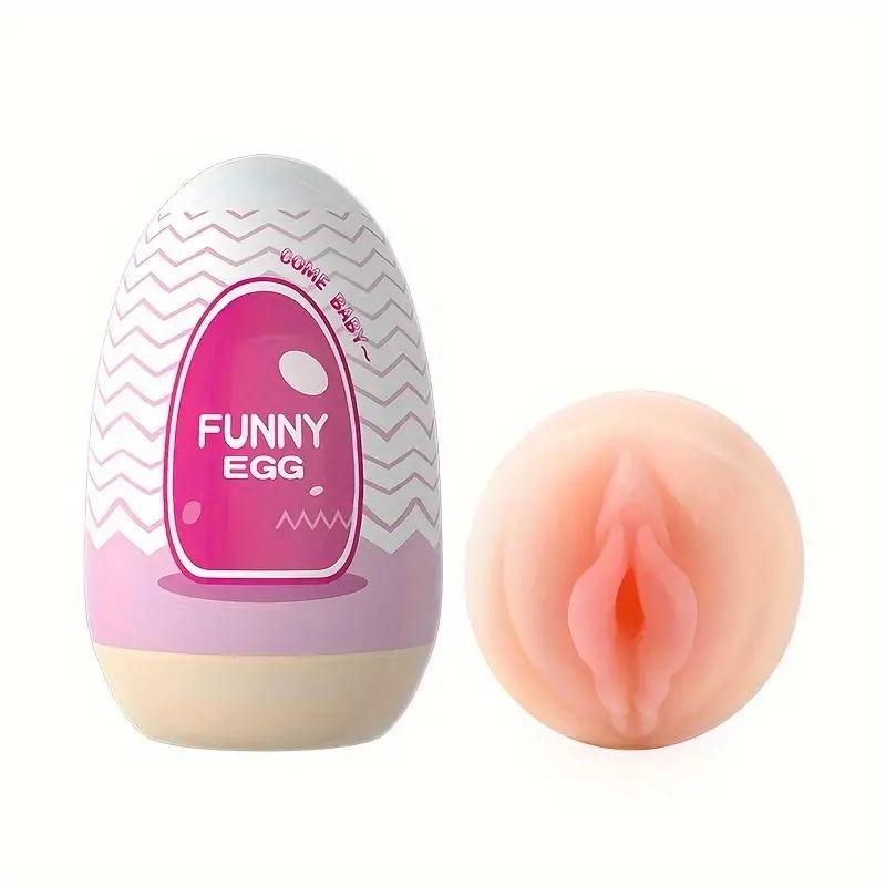 Mini Portable Masturbation Egg Cup Realistic Vagina Beginner Soft Masturbation Cup Penis Massager Stimulator Sex Toys for Man
