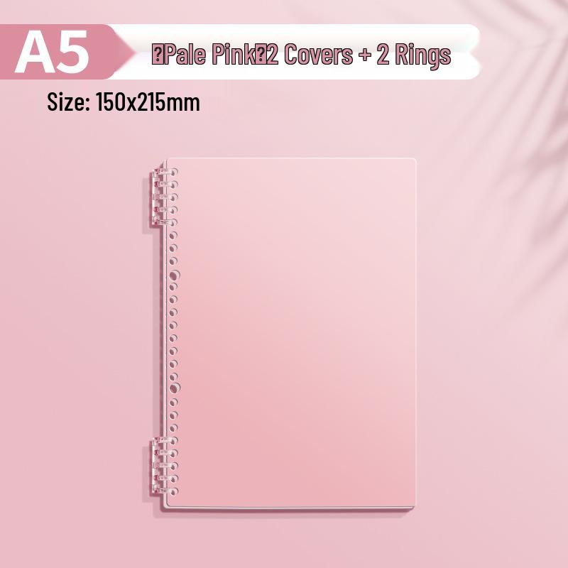 A4 Soft Cover Loose-Leaf Binder, B5 Ring Clip, Coil Binding, Hole-Punched, Notebook Shell (Ring Clips Sold Separately)