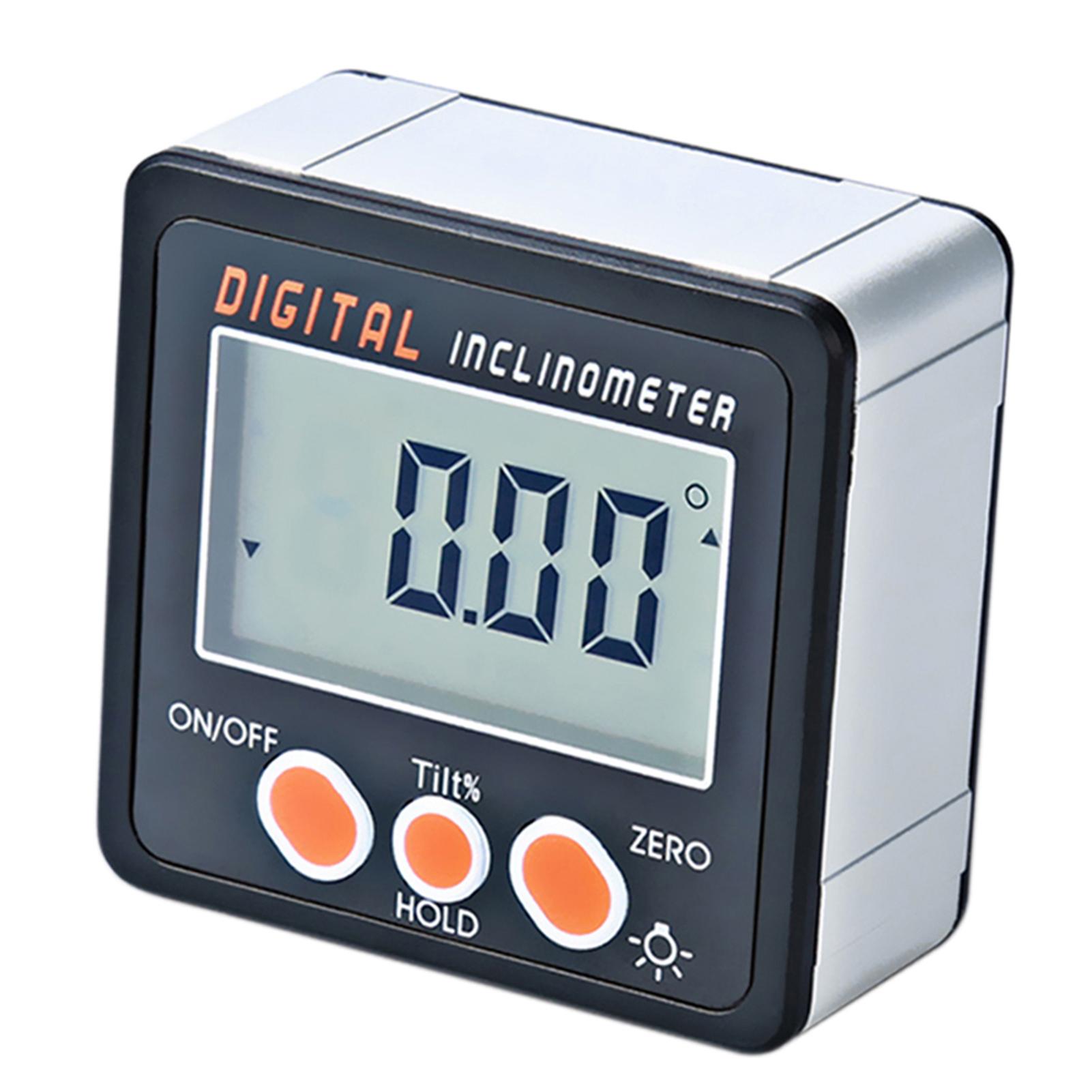 

Digital Inclinometer 0 360 degrees Electronic Protractor Aluminum Alloy Shell Digital Bevel Box Angle Gauge Meter