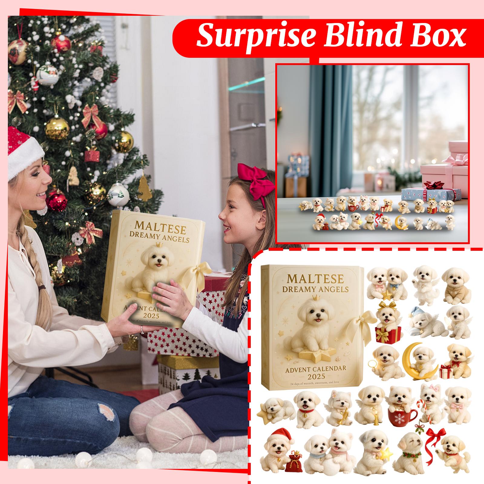 

Maltese Advent Calendar - Children s Holiday Christmas Countdown Calendar One Size
