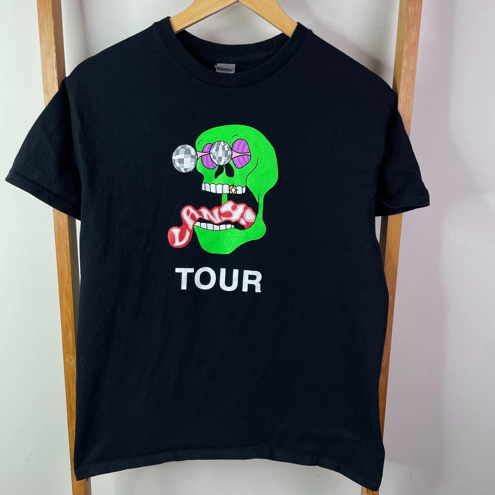 

Lany Shirt Mens Medium Black GGBBX 2021 Tour Concert Graphic Print Short Sleeve S