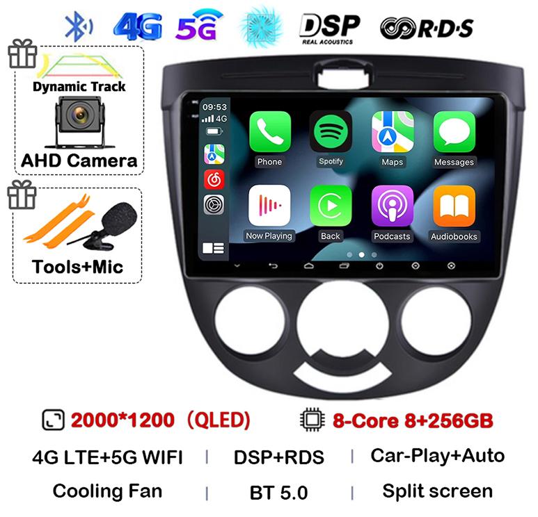 Android 14 Carplay Car Radio For Chevrolet Lacetti J200 Daewoo Gentra 2 Buick Excelle Hrv 2004-2013 Multimedia GPS Auto Stereo