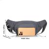 Canvas Fit Waistpack Mobile Fanny Waist Packs Men's Sports Outdoor Leisure Running Anti Theft Ultra Thin Invisible Waist Bag