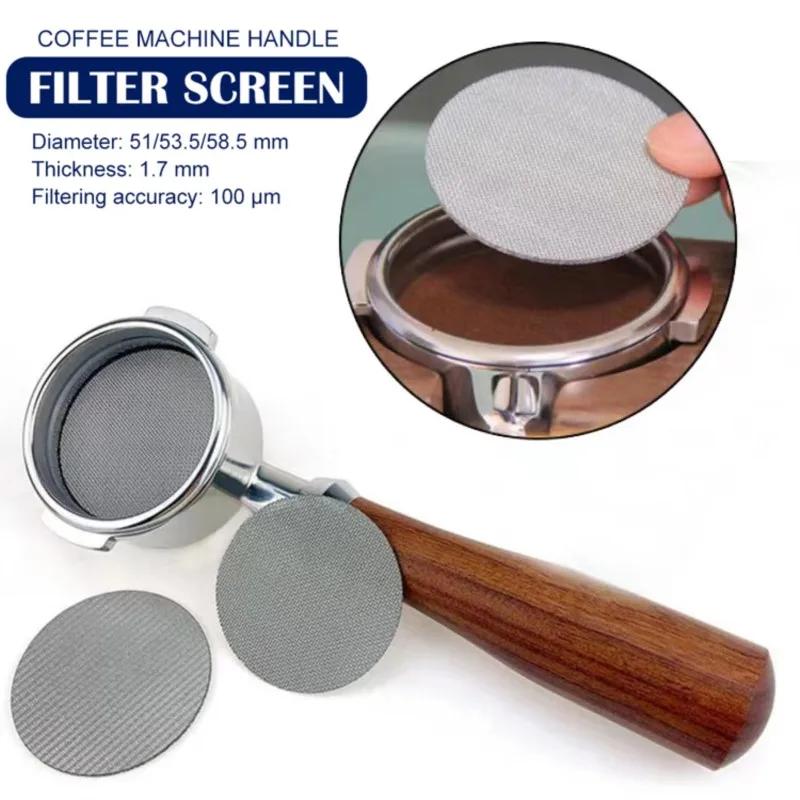 51/53/58 MM Kaffee Sekundärwasserverteiler austauschbares Rückstoß-Filtersieb geeignet für Kaffeemaschinengriff Scheibensieb