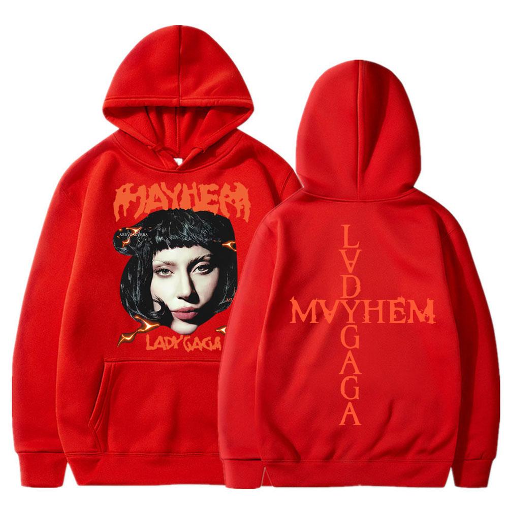 

Худи Lady Gaga The Mayhem Ball Tour 2025 Модное Мужское Женское Ретро Тренд Толстовка Флис Оверсайз Y2k Длинный Рукав Уличная Одежда S
