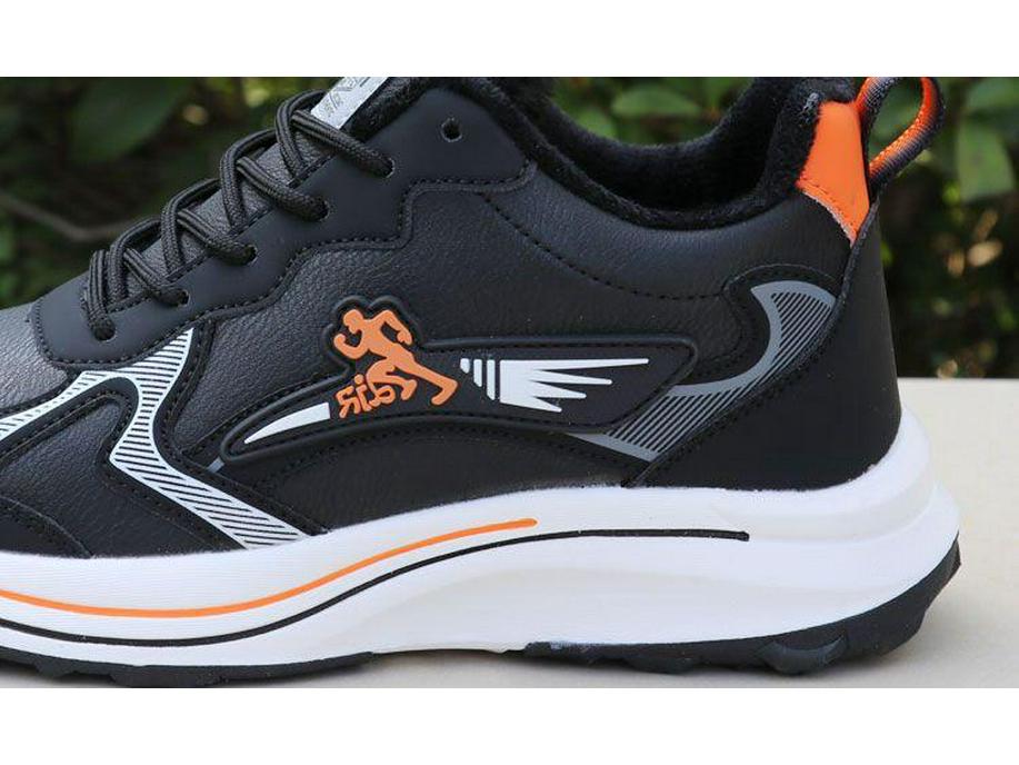 2025 Men's Winter Leather Running Shoes - Waterproof, Velvet-Lined, Warm Casual Sports Sneakers