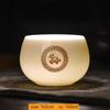 100ml Customized Exquisite Ceramic Teacup Household Beauty Master Cup Handmade Portable Tea Set Chinese White Porcelain Tea Bowl