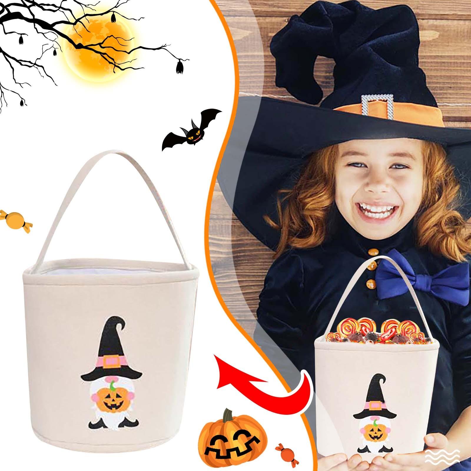 

Хэллоуин Конфетный Мешок Ведро Конфет Украшения Реквизит Детская Корзинка