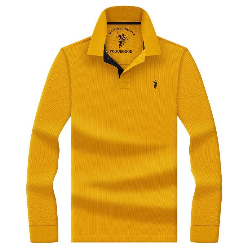 

TrendHub Men s Long Sleeved Polo Shirt Autumn Fashion New Luxurious Pony Paul Embroidery Top Golf T-shirt M
