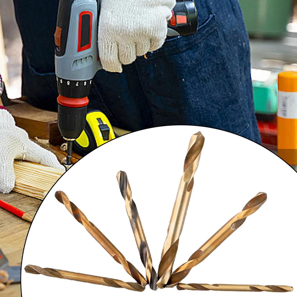 6pcs Double-headed Auger Drill Bit Sets Double Ended Drill Bits For Metal Stainless Steel Iron Wood Drilling Power Tools