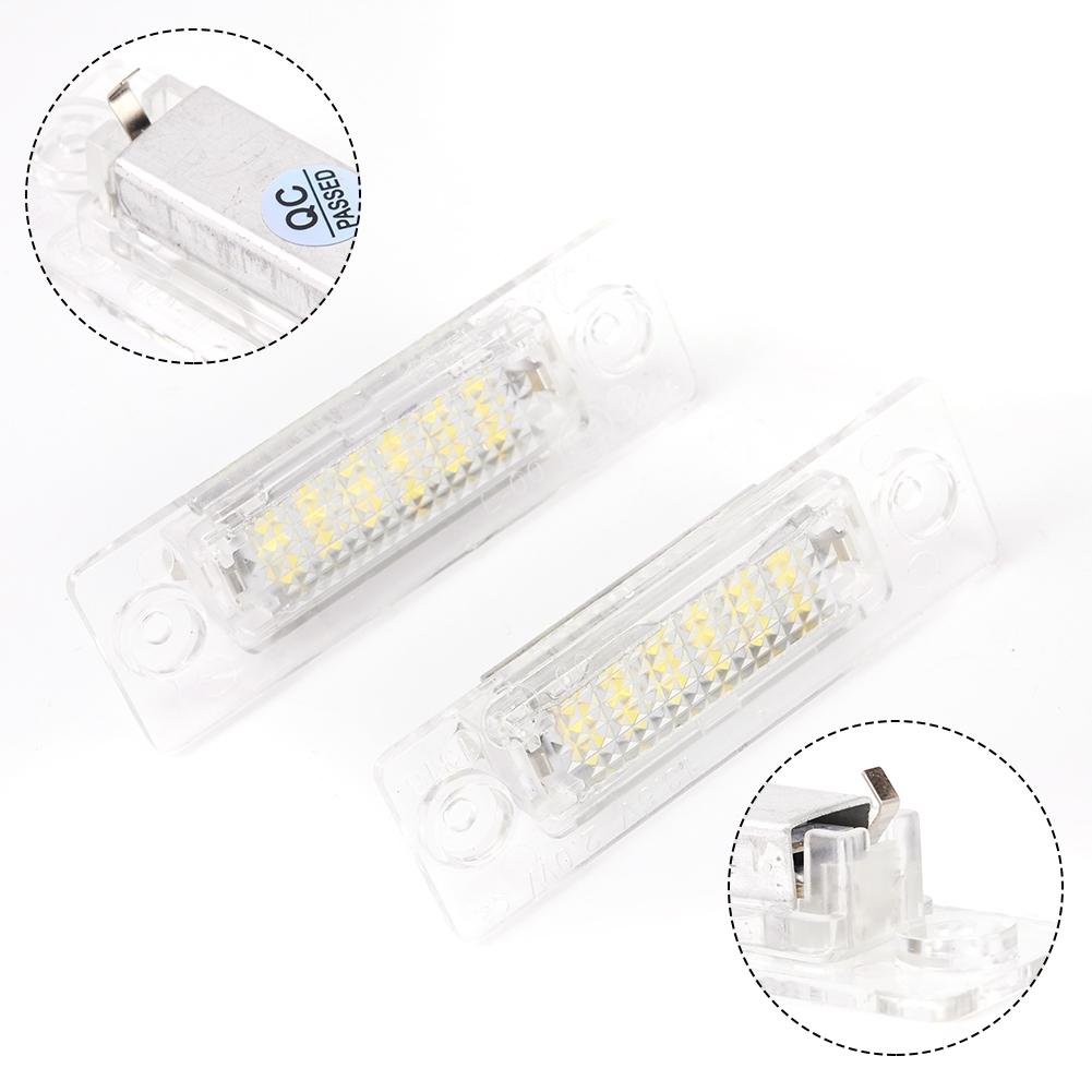 Sleek Style 18 LED License Plate Light 6000K White For Touran For Passat T5