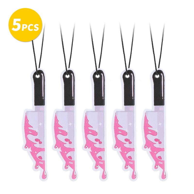 Car Air Fresheners - Pink Ghost Cute Car InteriorAccessories Hanging Scents Anime Freshener Automotive Room Decor