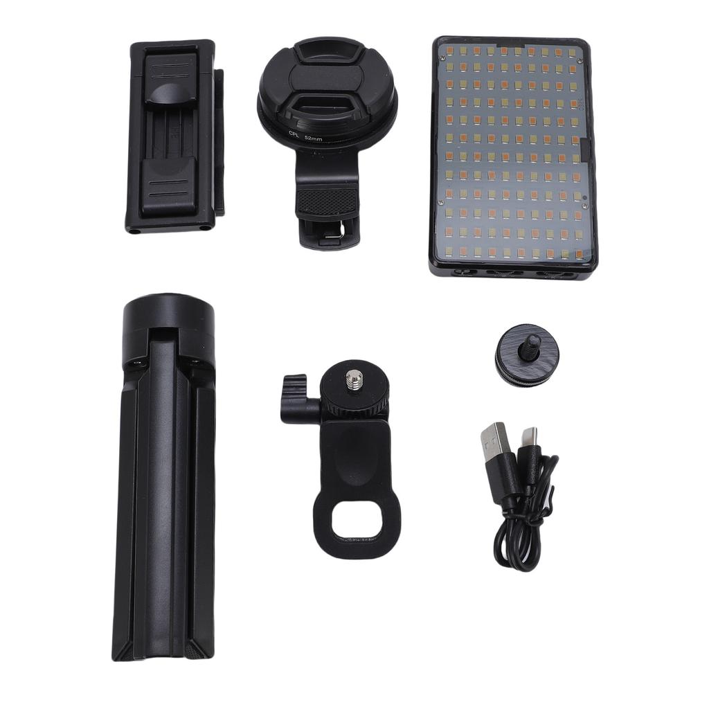 LED Tattoo Photography Video Light 2500K To 9000K Portable Selfie Light with CPL Polarized Filter Tablet and Phone