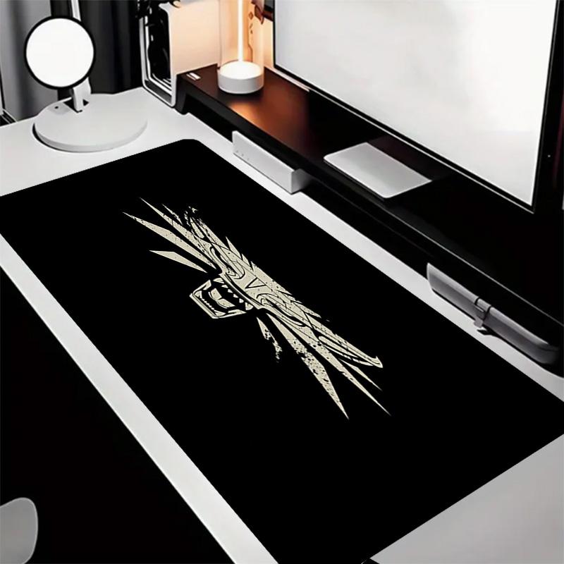 The W-Witcher 3 Wild Hunt GAME Theme Premium Non-slip Mouse Pad with Stitched Edges,Durable Rubber Material,for Desktop & Gaming Great Gifts