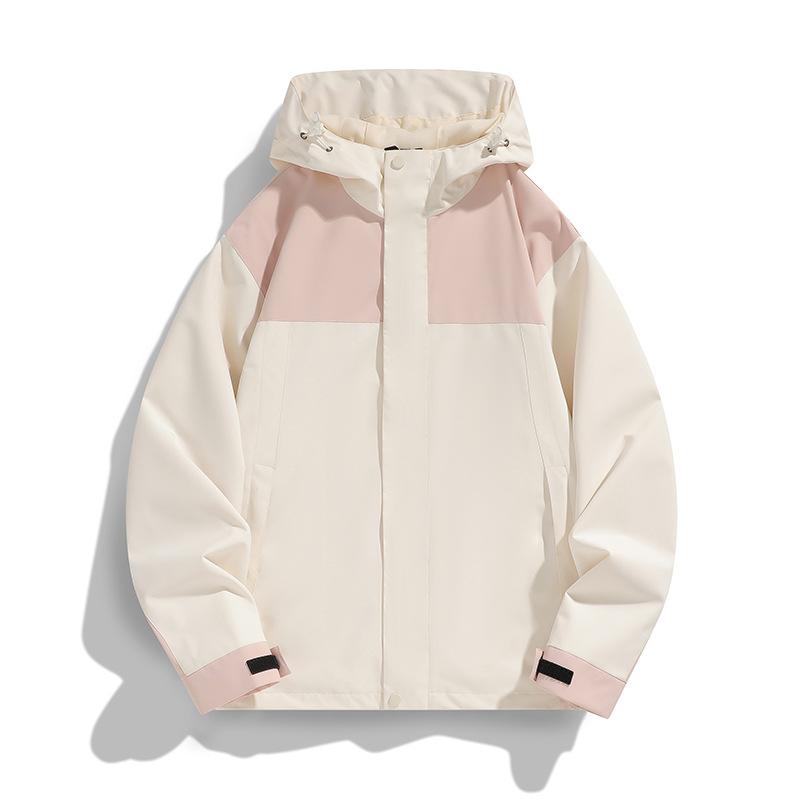 New Autumn Jacket Men and Women's Jacket Windproof Waterproof Color-blocking Casual Jacket Jacket Men Outdoor Couple Climbing