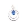 Tanzanite Gemstone 925 Sterling Silver Handmade Jewelry Women's Pendant 1.65" PP-61-13