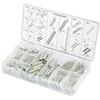 200 Stück verzinkter Stahlfedern Sortiment mit 20 Größen für verschiedene Reparatur- und mechanische Anwendungen mit durchsichtiger Aufbewahrungsbox