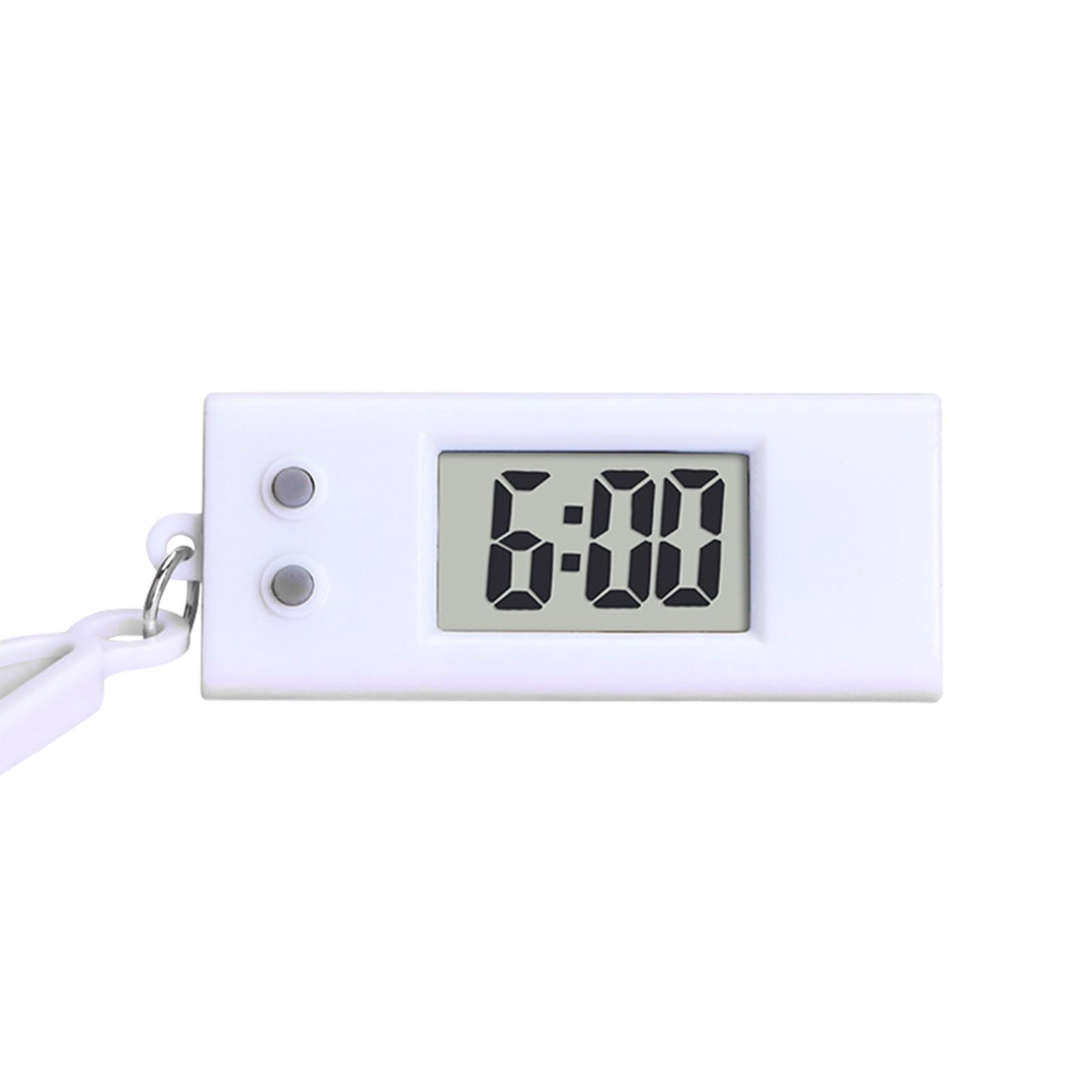 

Работа, учеба, бесшумные электронные часы, портативный студенческий рюкзак, брелок, маленькие подвесные часы, компактные электронные часы One Size белый