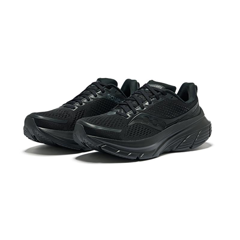 SAUCONY GUIDE 17 Breathable Low Top Training For Long Distance Running Shoes Men's Black Saucony S20936-200