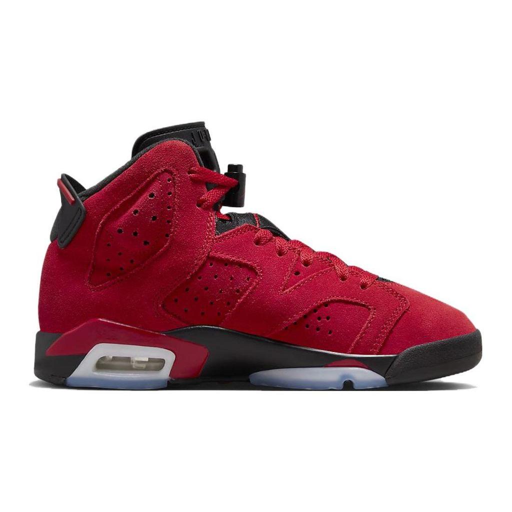 Air Jordan 6 Retro Gs Kinderen Toro Bravo Varsity Rood Zwart 384665-600
