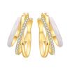 Orstarry S925 Sterling Silver 18k Gold Modern Square Earrings Hoop Earrings for Women Jewelry Original Trendy Anniversary Gifts