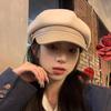 Autumn Winter Maillard Hat Female Retro Painter Beret Hats Octagon Cap