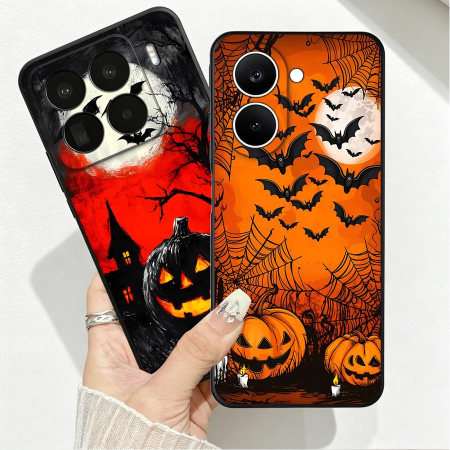Case for Xiaomi Mi 17 Pro Max 14 10T 12T 11 13 Lite 12 12X 11T Phone Cover 15T 17T Halloween Bat Castle