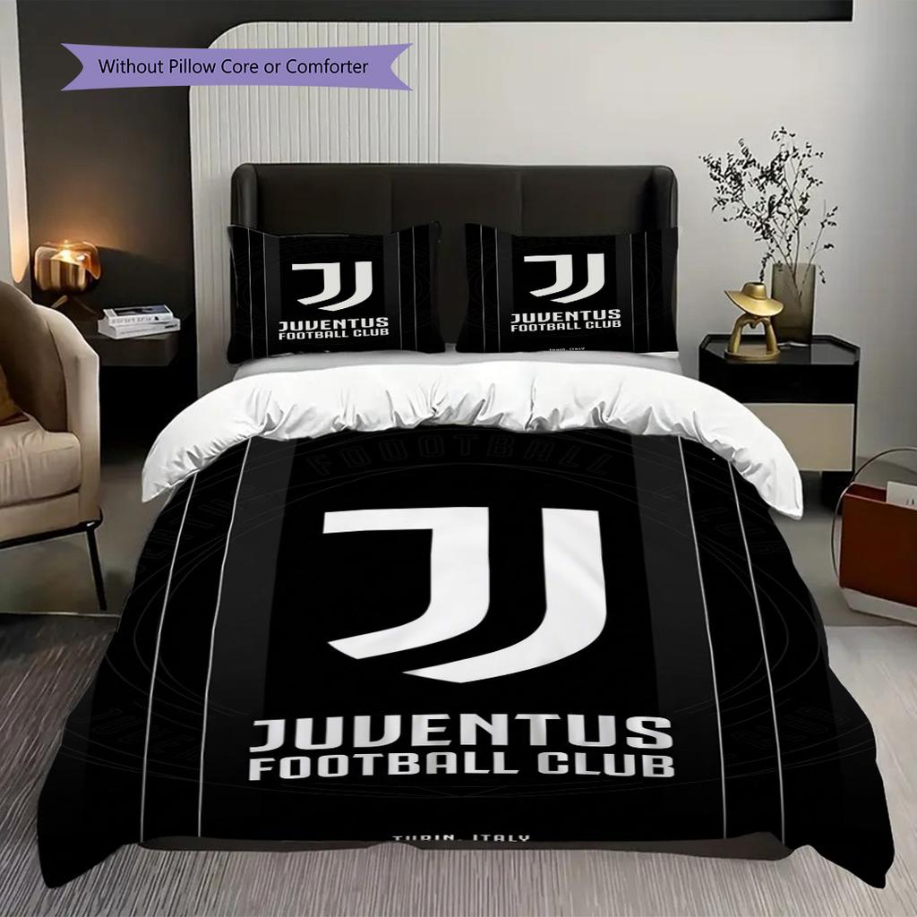 Eredità Juventus: Biancheria da letto Legacy a Strisce Audaci (1 * copripiumino + 2 * federa, senza nucleo) Regalo di compleanno di Natale Copripiumino e federa