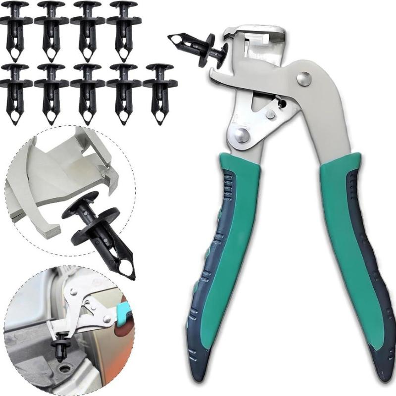 Auto Plastic Clip Pliers Compatible for Car Removal Tool,Plastic Bolt Remover with Clip Extractor for Door Panels