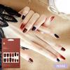 Glam Shell&Glitter Nail Stickers 24pcs | Self-Adhesive Strips, Bold Chic Mix, Quick 5-Min Manicure