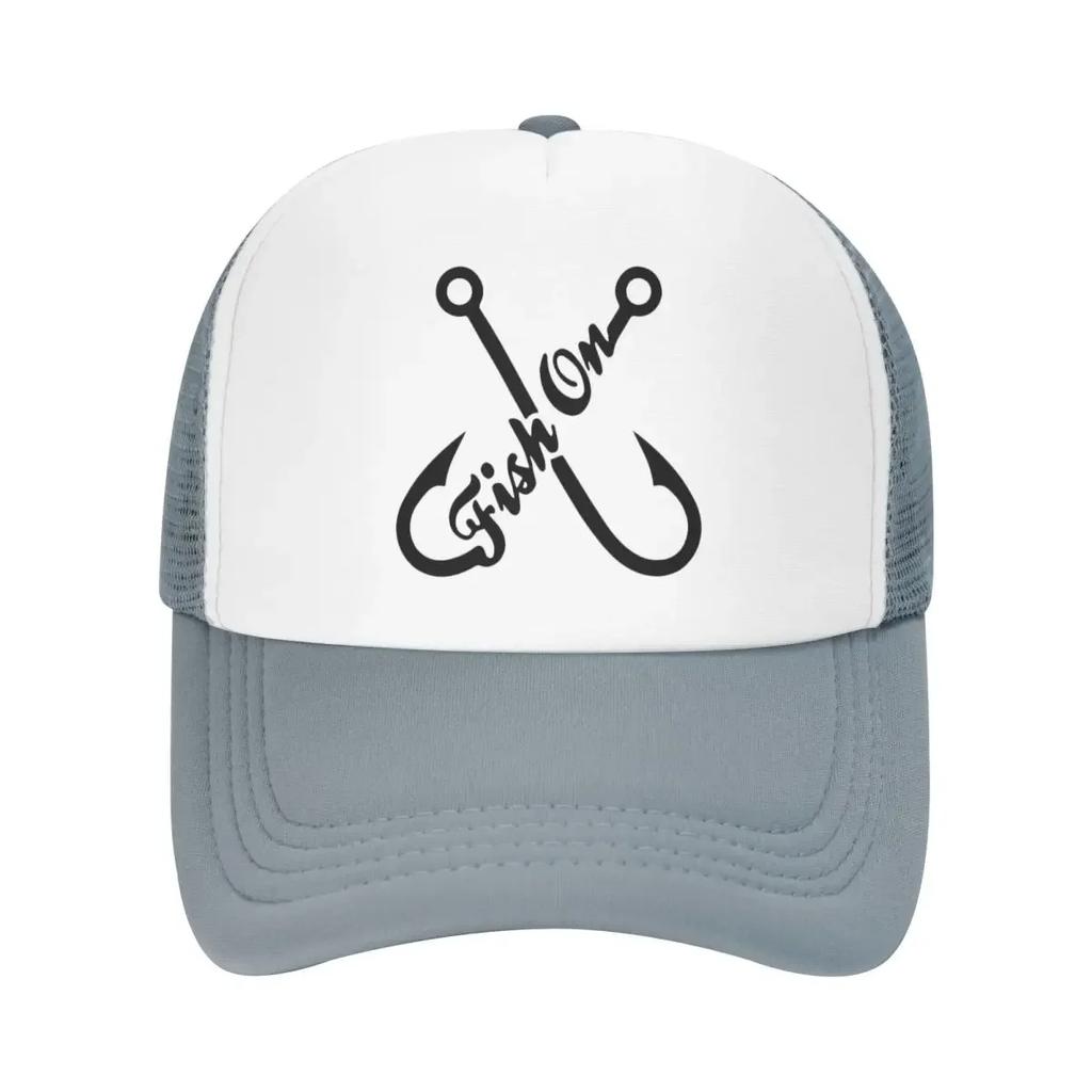 Custom Fish On Trucker Hat Women Unisex Adjustable Adult FisherUnisex Fishing Baseball Cap Summer Dad Hat