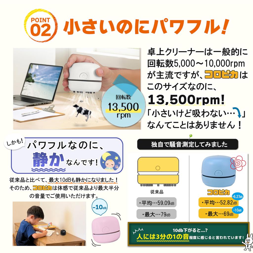 Rechargeable and yet Powerful Rechargeable Desktop Vacuum Lightweight and Perfect for and Eraser A great gift for elementary school and Compact,