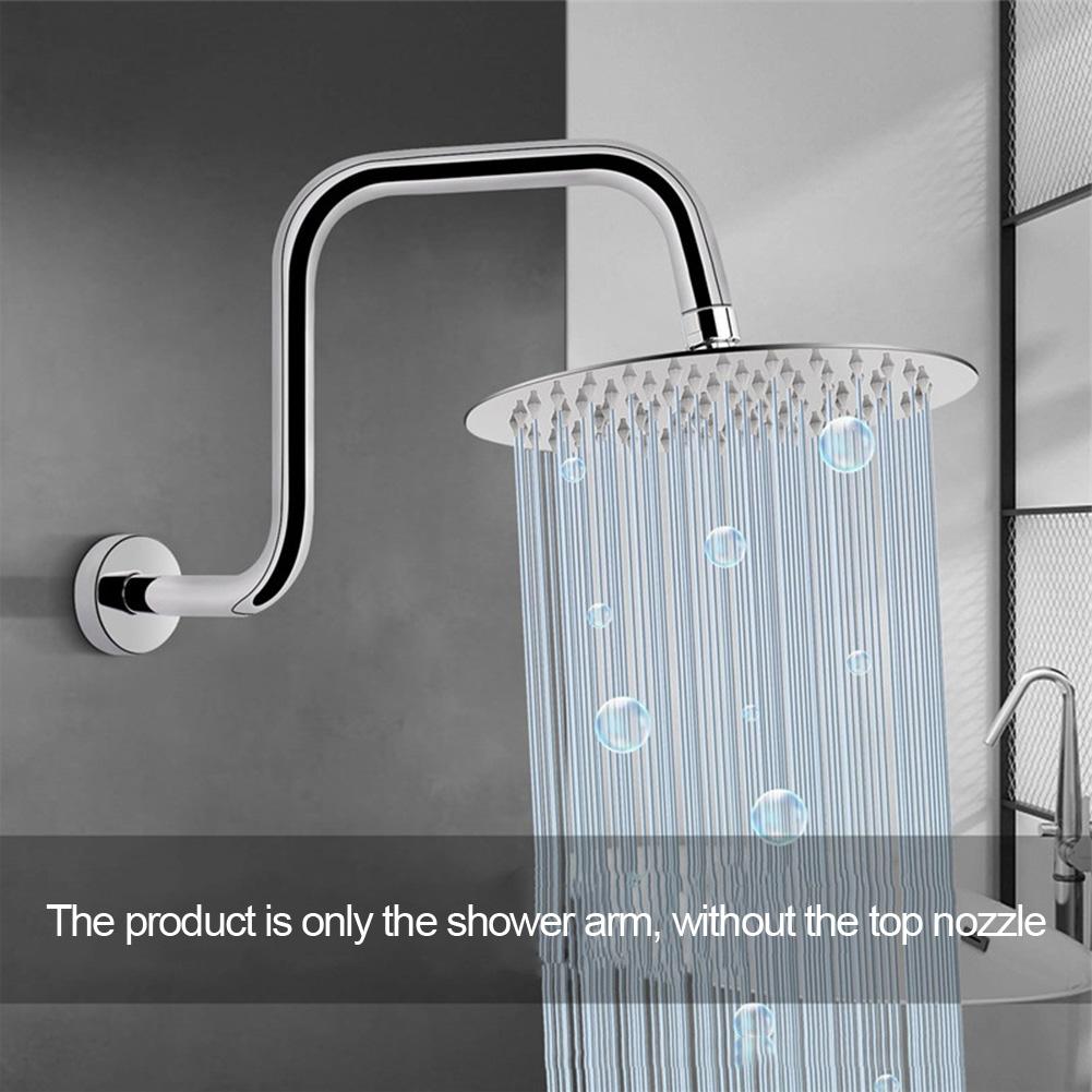 13inch Shower Bracket With Flange Ceiling Mount Shower Head Extension Rainfall Shower Arm Bath Sprayer Head Adapter Accessories