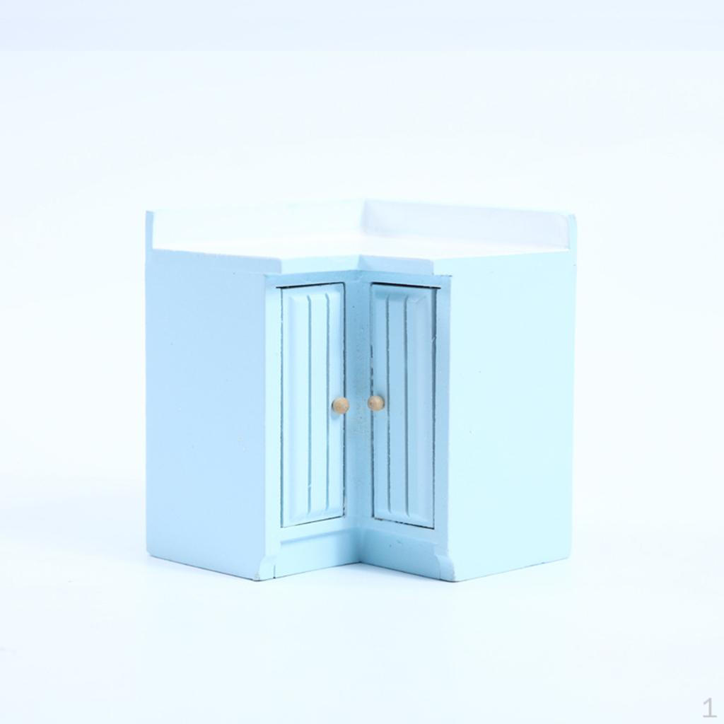 1:12 Dollhouse Kitchen Set Furniture Accessories DIY Pretend Play Decor Children s Toys corner cabinet