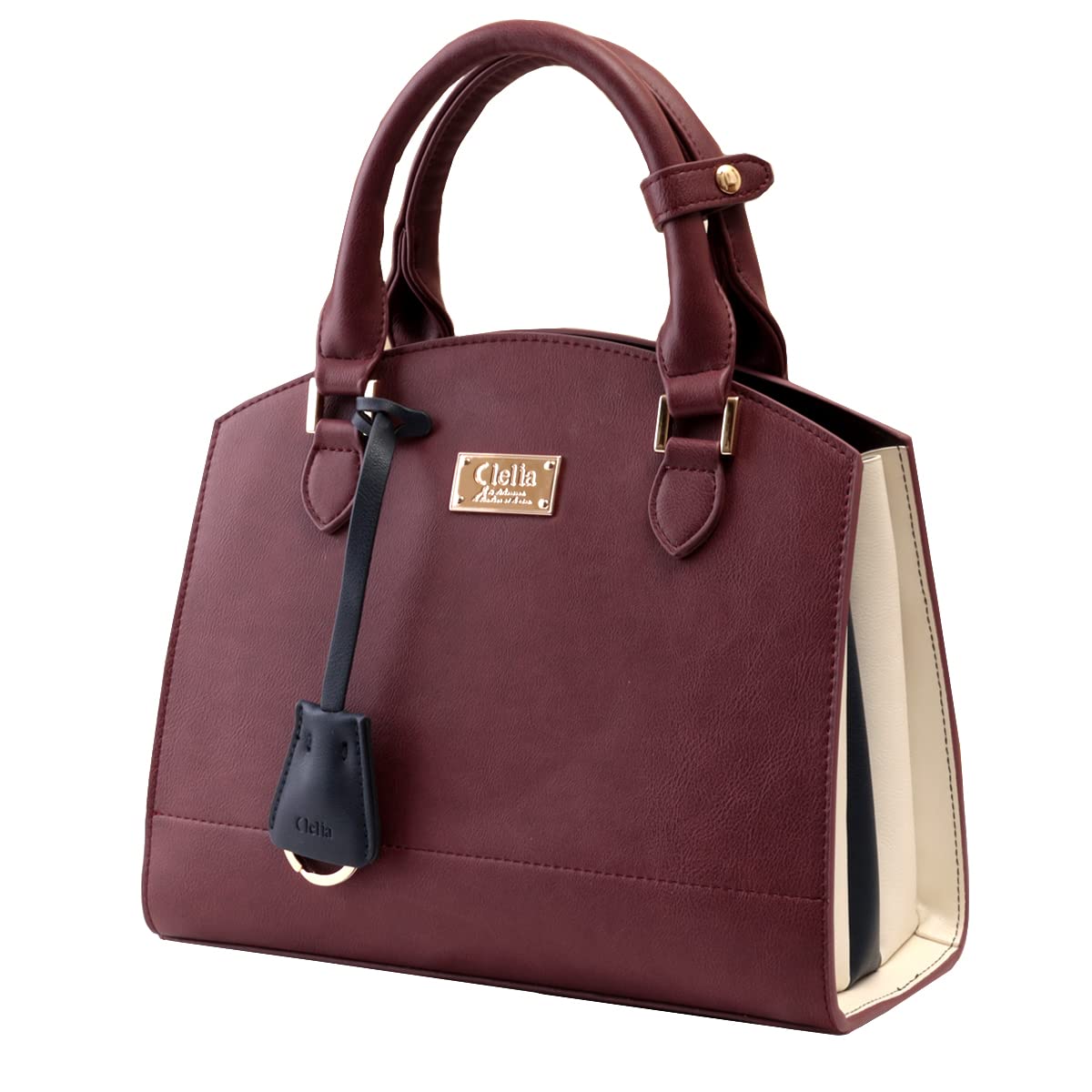 

Handbag for Tricolor Large Shoulder Bag [Clelia] Women, Accordion, Capacity, [CL-28333] (Royal Marine)