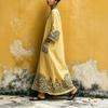 European and American bohemian women's dress seaside vacation elegant fashion print