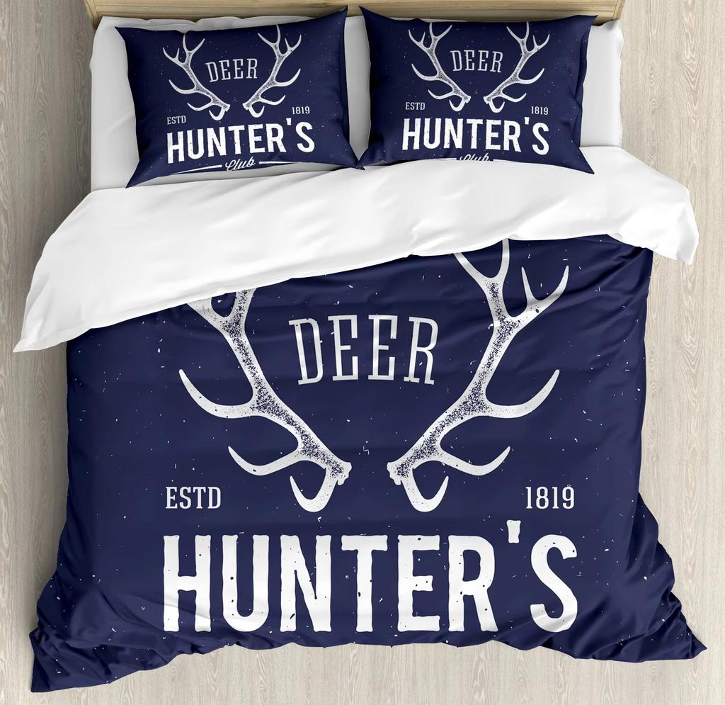 Wild Deer Duvet Cover Set Single Queen King Size Rustic Farm Style Soft Bedding Set Adult Women Teens Cute Animal Duvet Covers