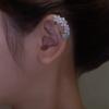 Blumenförmiger Ohrclip mit Diamant-Entfernung Fake Piercing Ohr-Manschette Ohrringe Damen Einfacher Hochzeits-Schmuck Geschenk