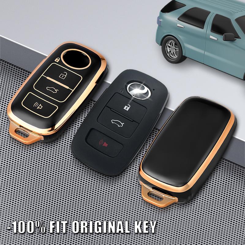 4 Buttons Key Fob Cover For Toyota Perodua Key Case Cover Car Key Protection Smart Remote Tpu Car Key Case Bag 8 Colors