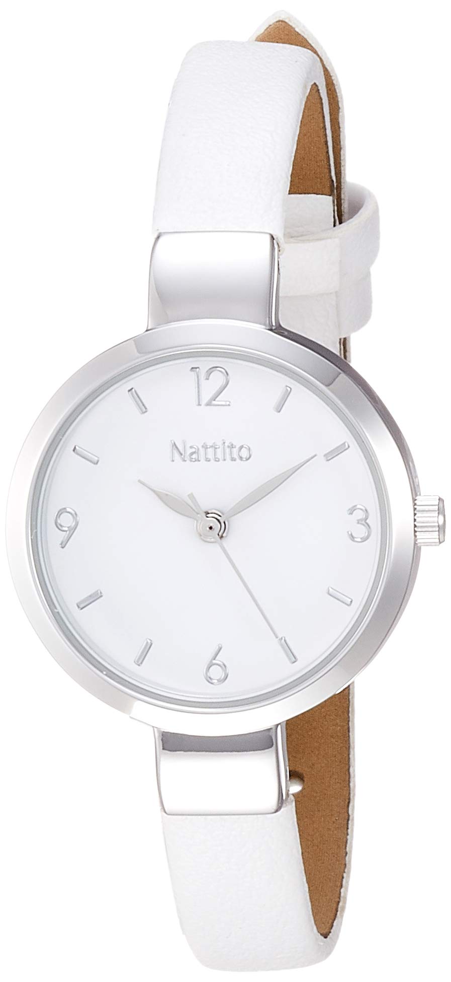

Analog Mesto Nickel Free Leather Strap White Dial White [Fieldwork] ST208-1 Women s