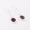 Amethyst Gemstone 925 Sterling Silver Jewelry Handmade Drop/Dangle Earrings1.76" EE-171-7
