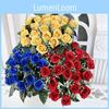 Simulated Rose Plants Wedding Hotel Restaurant Room Decoration Props Photography